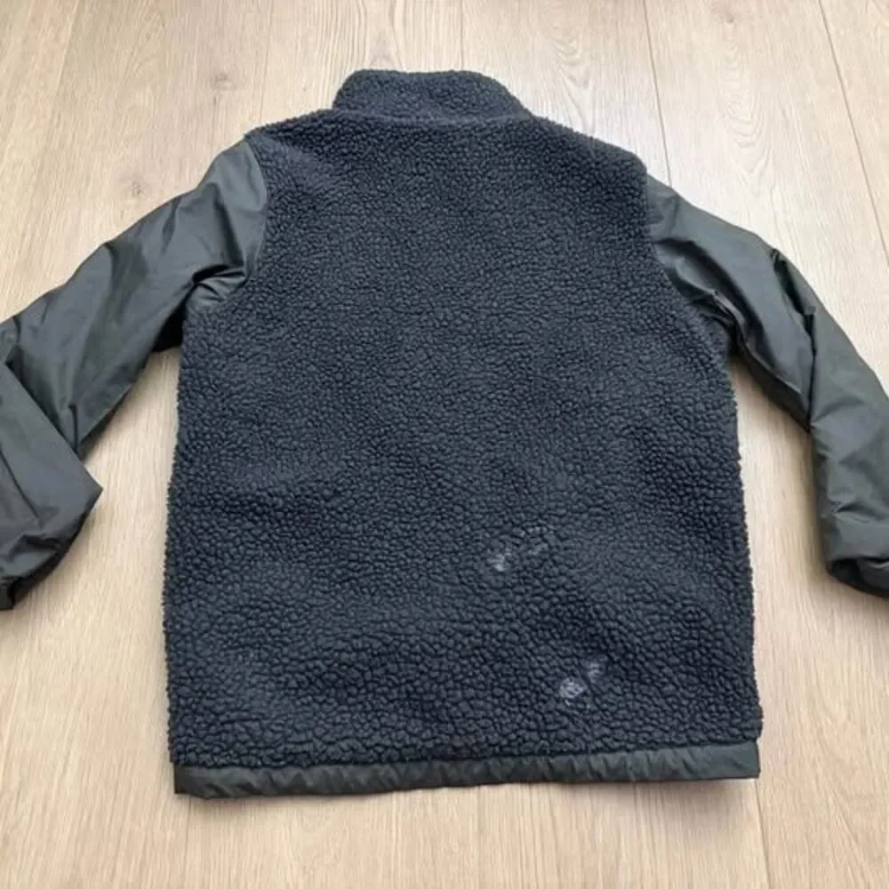 Patagonia Reversible Fleece Jacket Dark Green size 12 boys